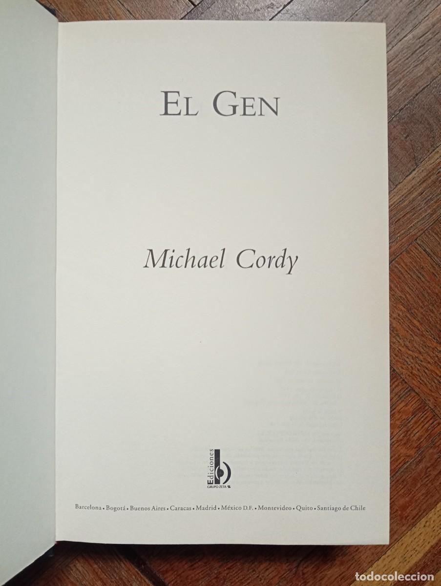 Libros de segunda mano: Michael Cordy. El Gen - Foto 2