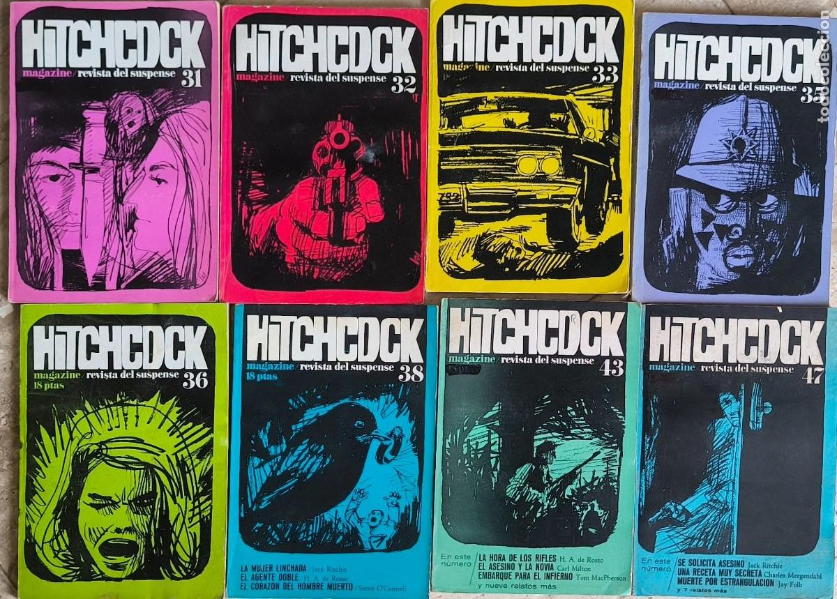Libros de segunda mano: LOTE 8 ALFRED HITCHCOCK Magazine revista de suspense -varios n&uacute;meros - Buen estado- Portes 6.99