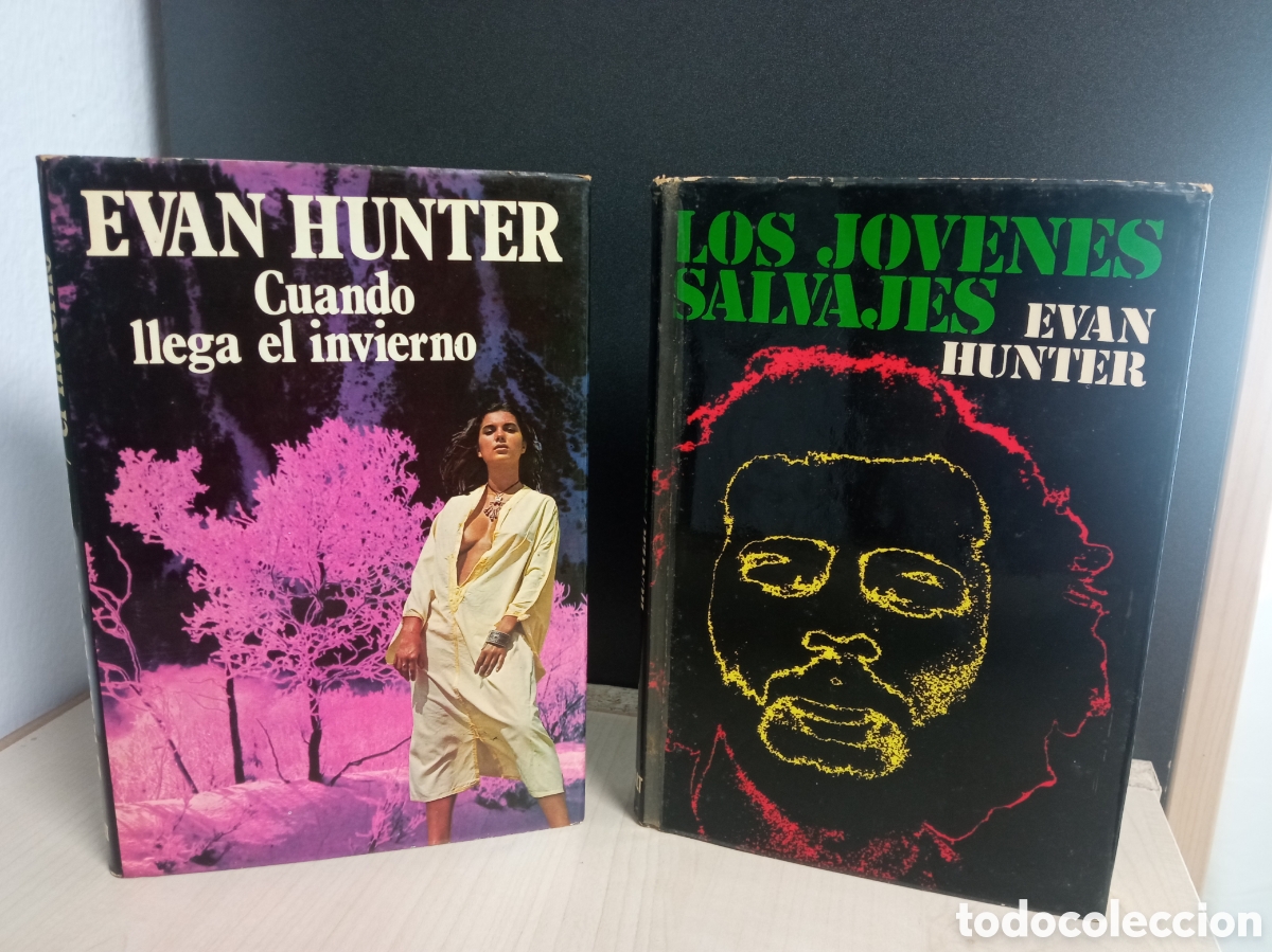 Libros de segunda mano: Lote Evan Hunter / Cuando llega el invierno & Los j&oacute;venes salvajes / Editorial Caralt 1962-1975