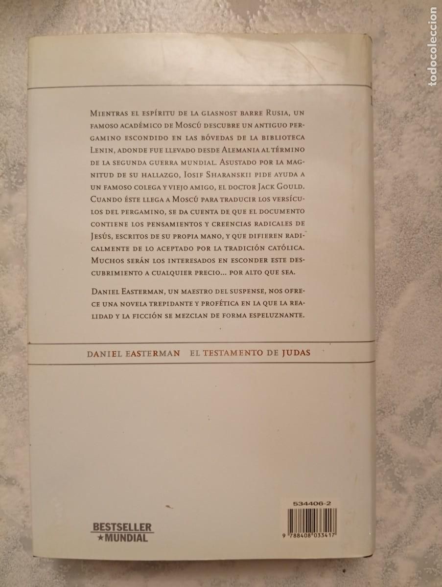 Libros de segunda mano: Daniel Easterman. El testamento de Judas - Foto 2