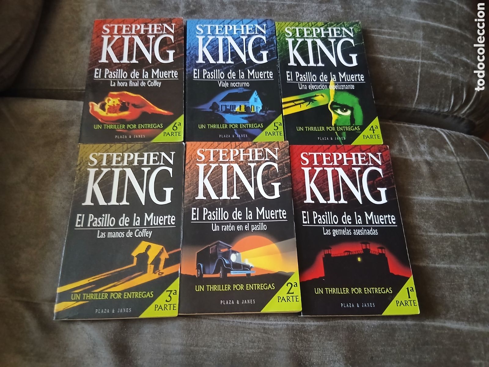 Libros de segunda mano: 6 Libros El Pasillo de la Muerte -Stephen King- 1&deg; Edici&oacute;n 1996 (Colecci&oacute;n Completa)