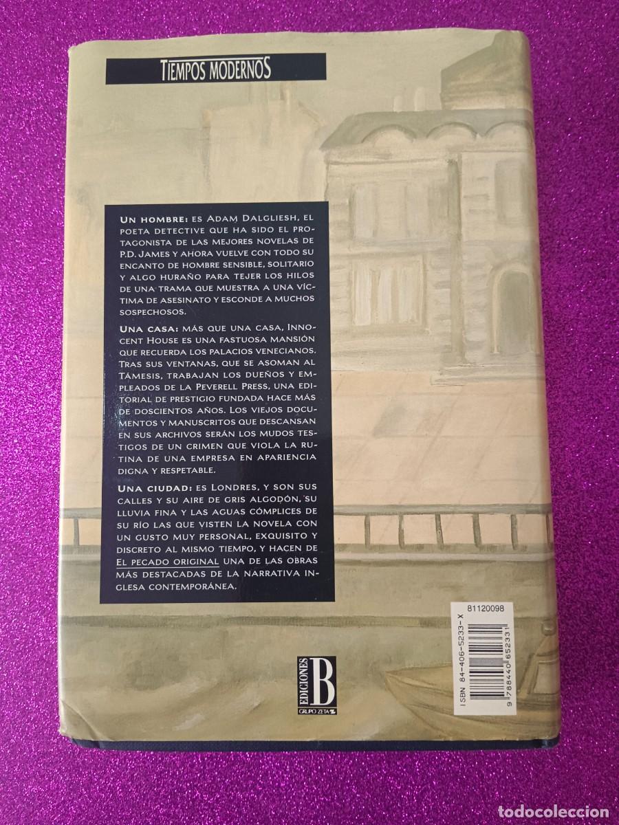 Libros de segunda mano: EL PECADO ORIGINAL. P.D. JAMES - Foto 3