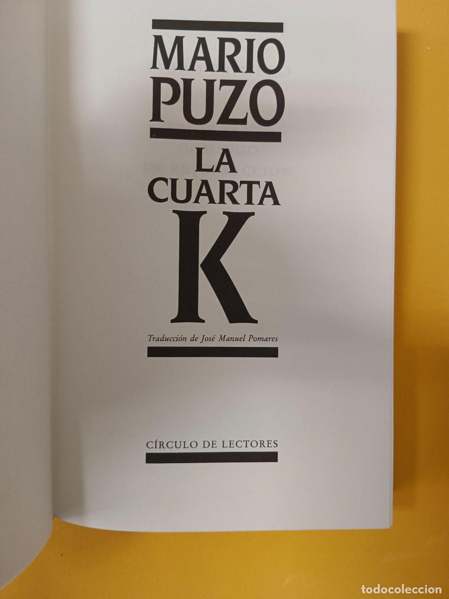Libros de segunda mano: LA CUARTA K. MARIO PUZZO - Foto 4