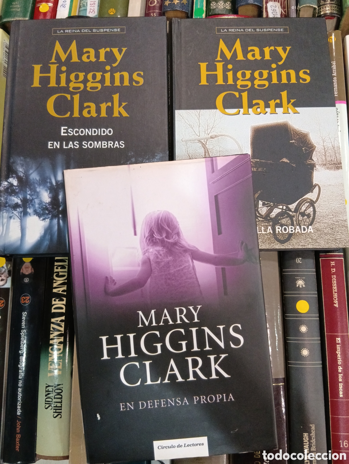 Gebrauchte B&uuml;cher: Lote de 3 novelas de Mary Higgins Clark, la reina del suspense. Gran Formato. RBA Tapa dura