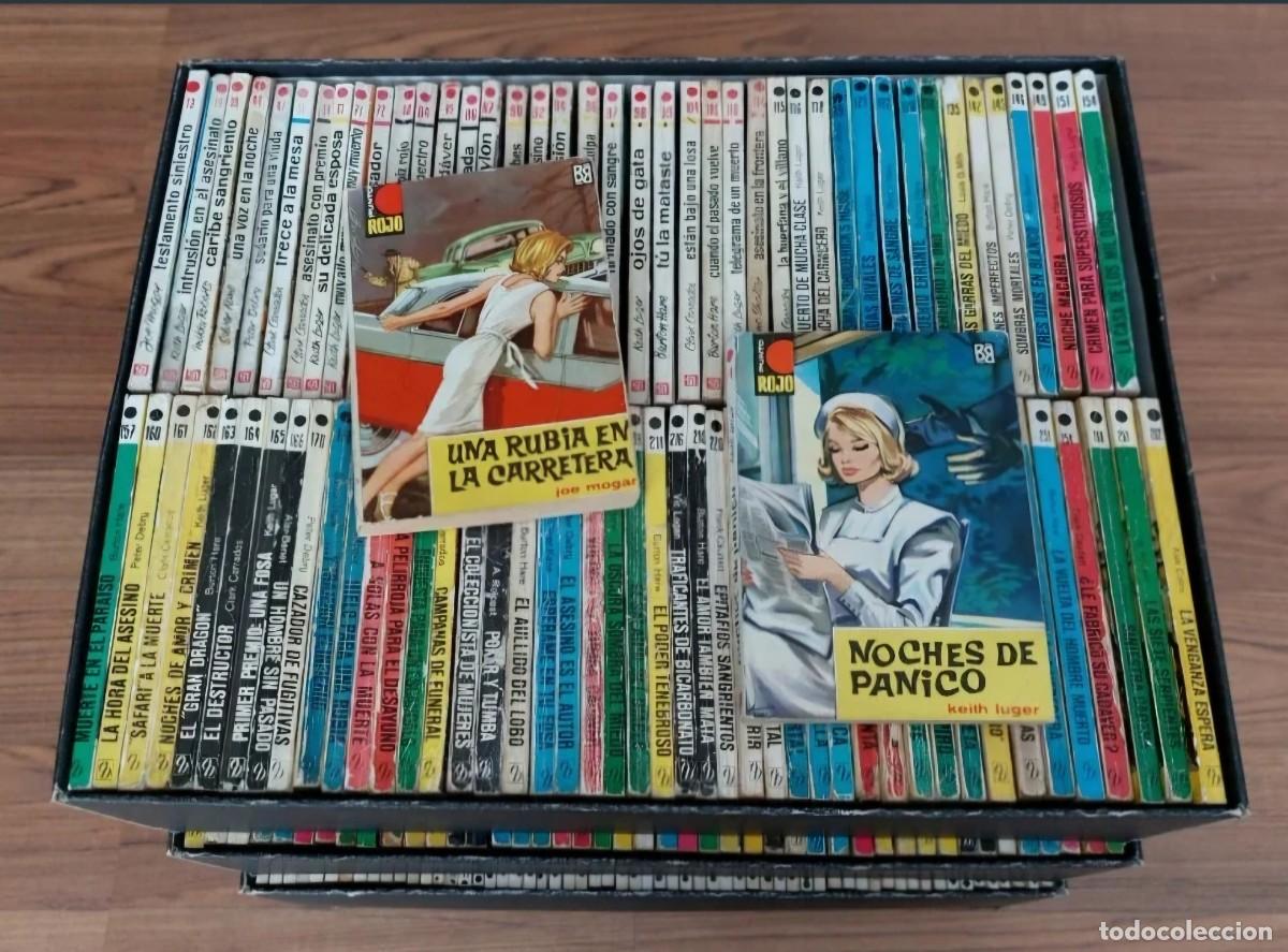 Libros de segunda mano: BRUGUERA PUNTO ROJO - LOTE 310 NOVELAS POLICIACAS ANTIGUAS-BOLSILIBROS-PULP