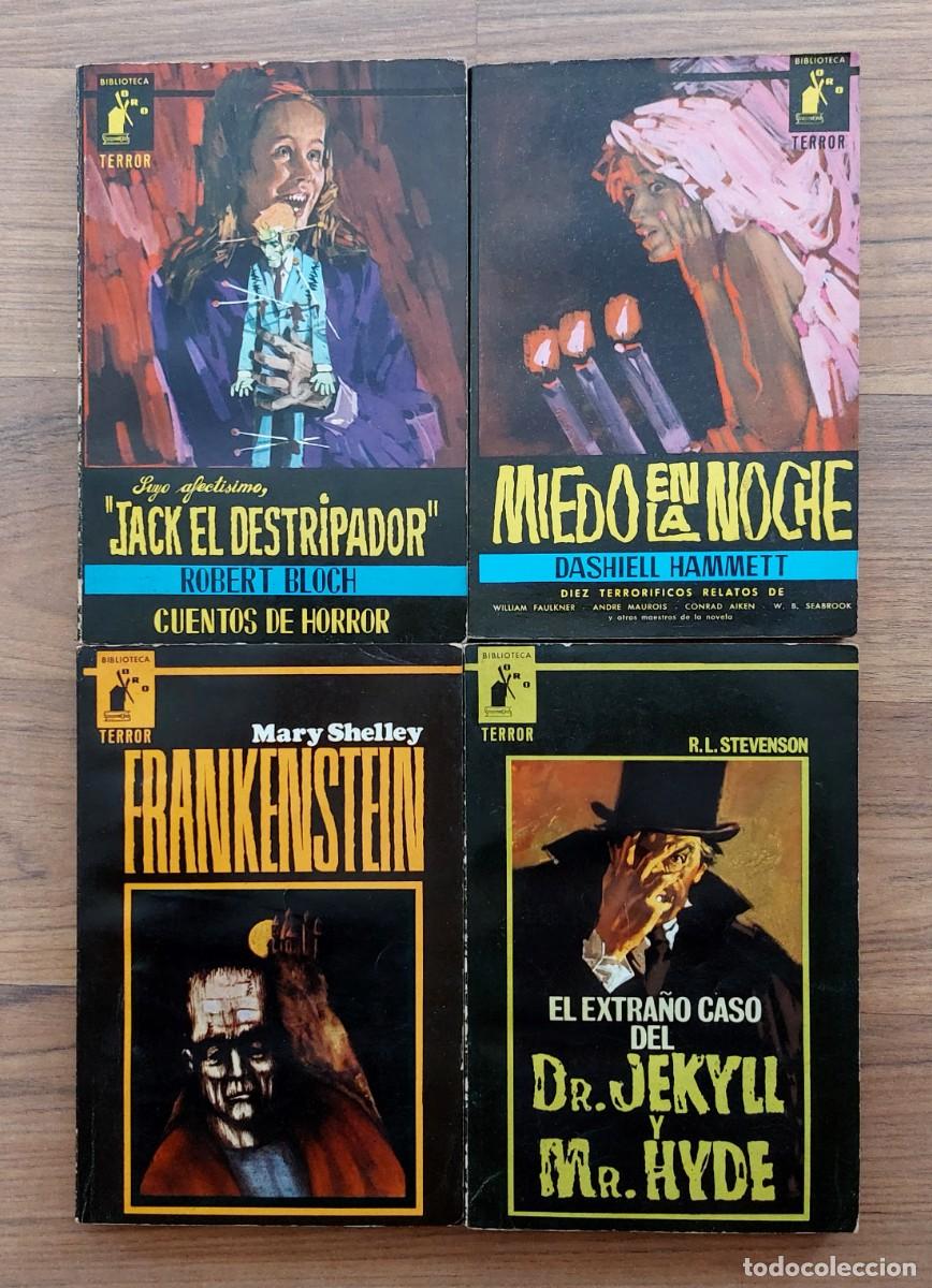 Libros de segunda mano: BIBLIOTECA ORO TERROR EDITORIAL MOLINO - LOTE 4 NOVELAS ANTIGUAS (BUEN ESTADO)