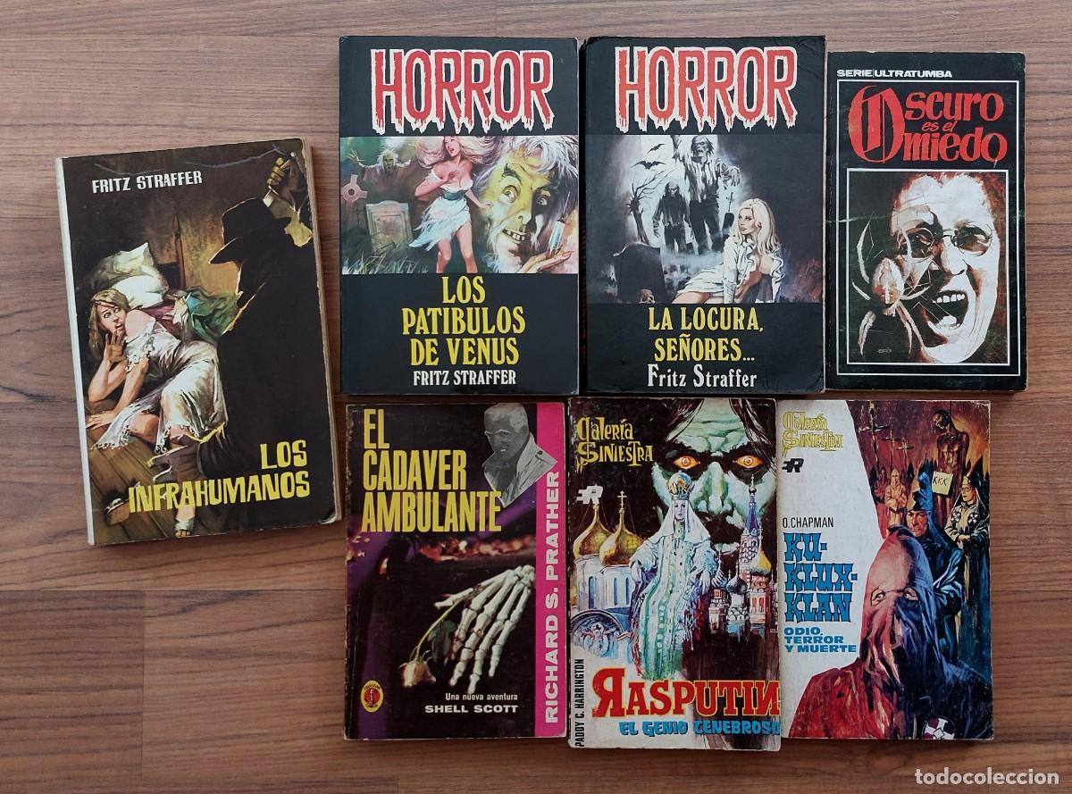 Libros de segunda mano: COLECCION TERROR - LOTE 7 NOVELAS ANTIGUAS (BUEN ESTADO)