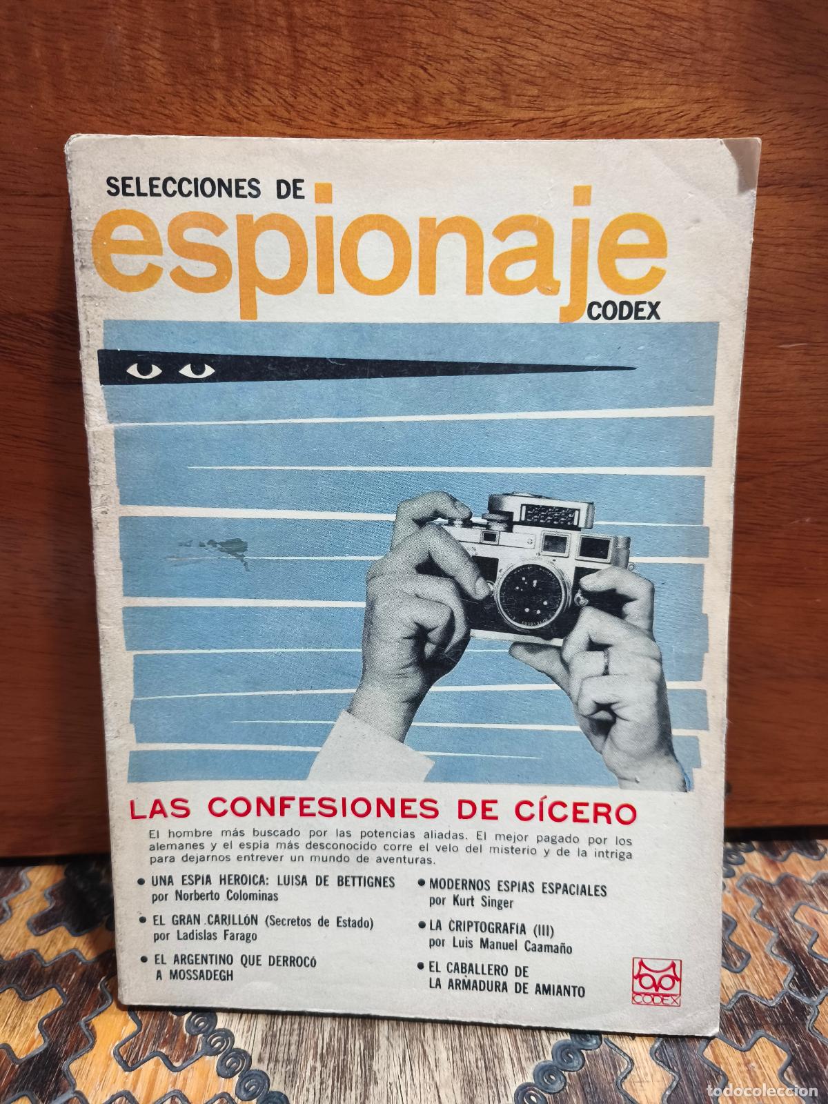 Libros de segunda mano: SELECCIONES DE ESPIONAJE CODEX &ndash; LAS CONFESIONES DE C&Iacute;CERO &ndash; 1965