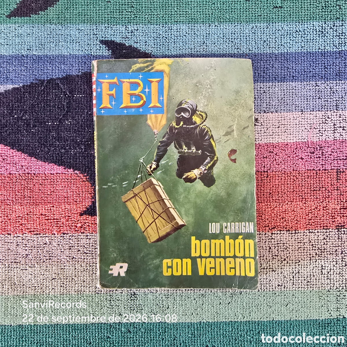 Libros de segunda mano: FBI 934: BOMB&Oacute;N CON VENENO (LOU CARRIGAN) (ROLLAN)