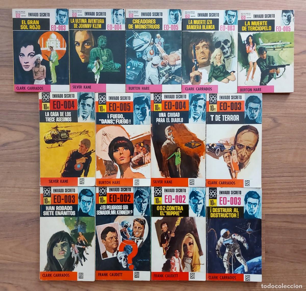 Libros de segunda mano: LOTE 13 NOVELAS ANTIGUAS ENVIADO SECRETO - NOVELAS-BOLSILIBROS-PULP