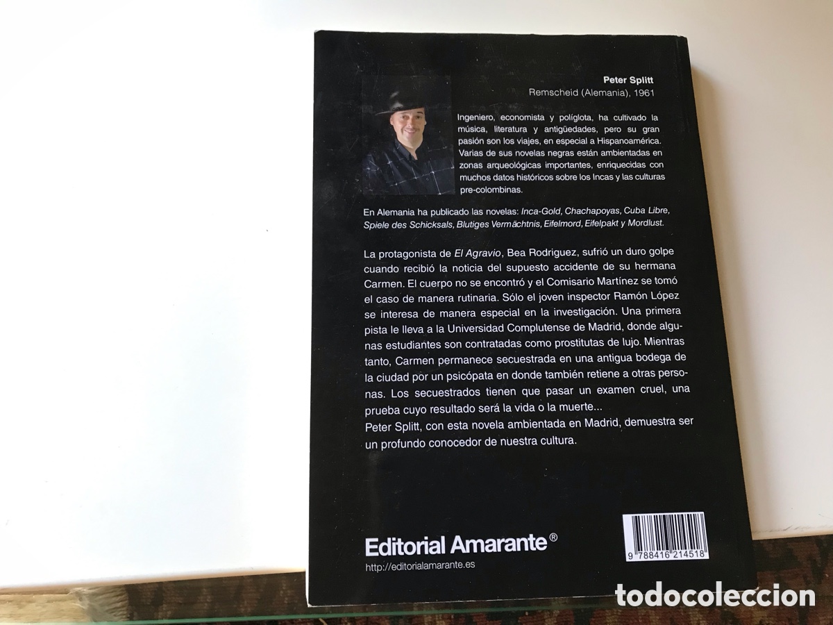 Libros de segunda mano: El agravio. Peter Splitt. Editorial Amarante - Foto 2