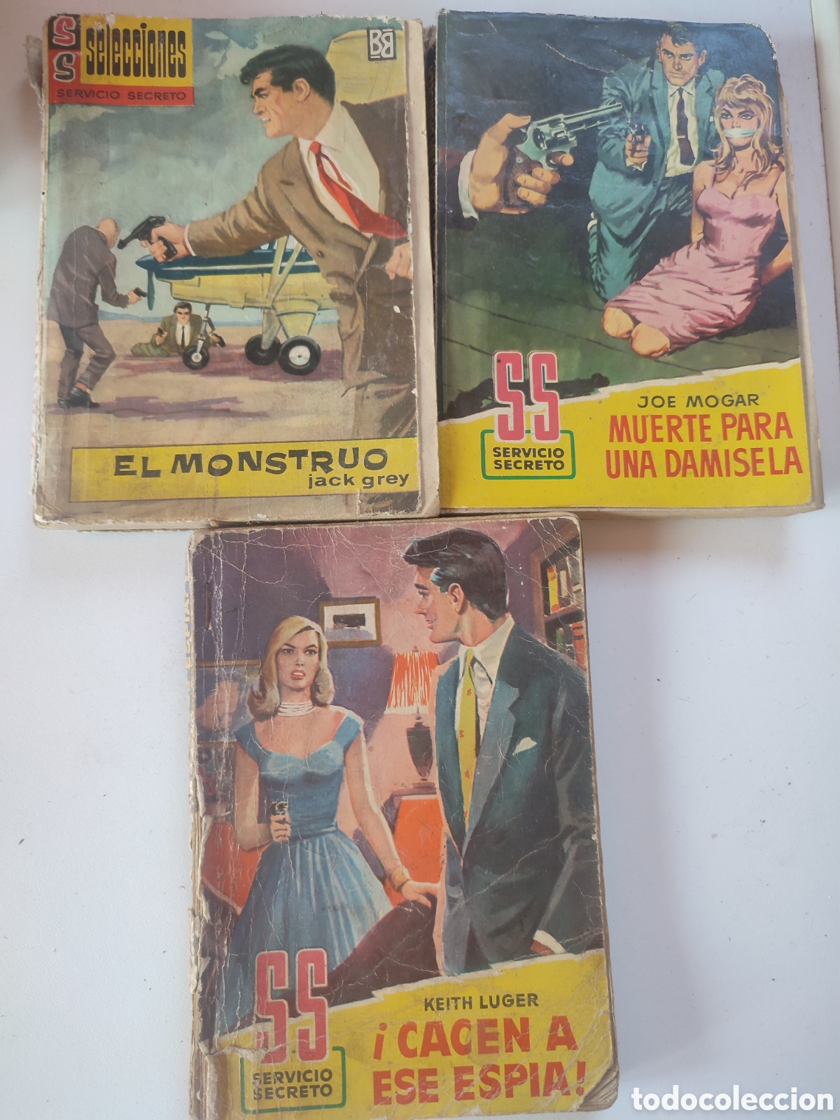 Gebrauchte B&uuml;cher: Lote 3 bolsilibros Servicio Secreto Bruguera.
