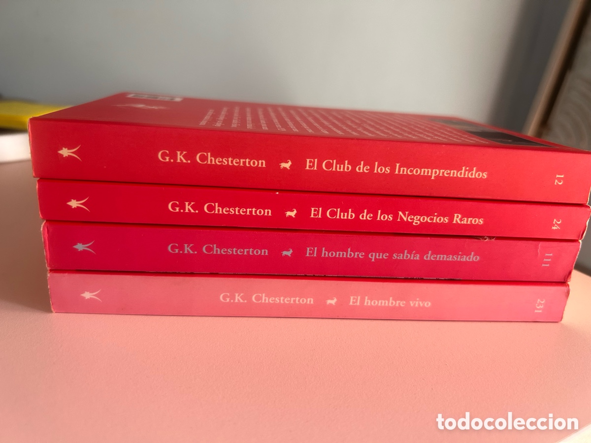 Libros de segunda mano: Lote 4 G.K. Chesterton &ndash; Valdemar El Club Di&oacute;genes n&ordm; 12, 24, 111 y 231