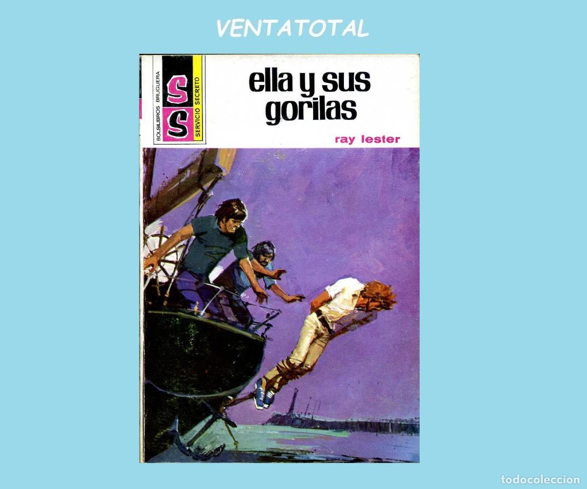 Libros de segunda mano: A&Ntilde;O 1976 MINI LIBRO ANTIGUO POLICIACO ELLA Y SUS GORILAS MIDE 15X11 CM 95 PAGINAS