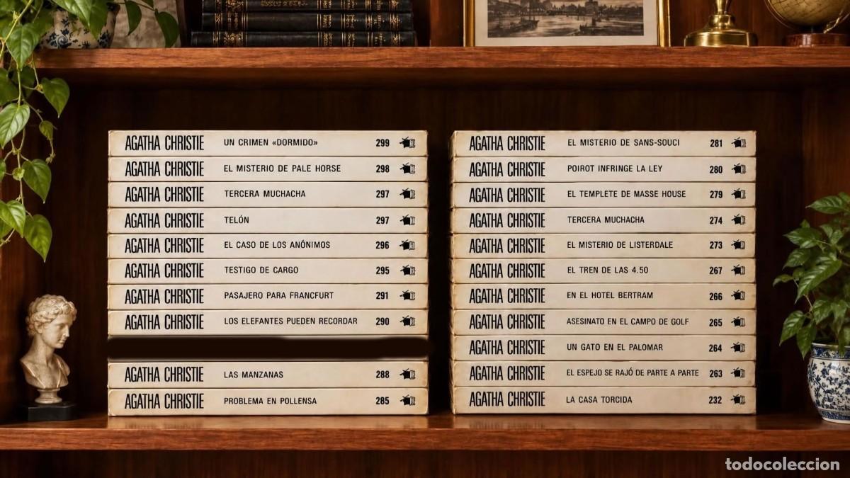 Libros de segunda mano: COLECCI&Oacute;N AGATHA CHRISTIE - EDICIONES MOLINO - 21 TOMOS - TAPA BLANDA VINTAGE - 1950-1980