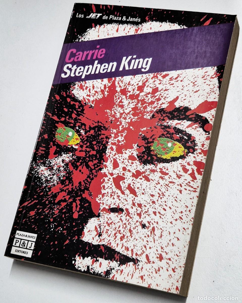 Libros de segunda mano: Carrie de Stephen King. Editorial Plaza & Jan&eacute;s. Primera edici&oacute;n 1985 en formato bolsillo