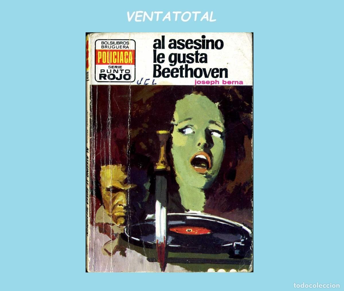 Libros de segunda mano: A&Ntilde;O 1975 MINI LIBRO ANTIGUO POLICIACO AL ASESINO LE GUSTA BEETHOVEN MIDE 15X11 CM 95 PAGINAS