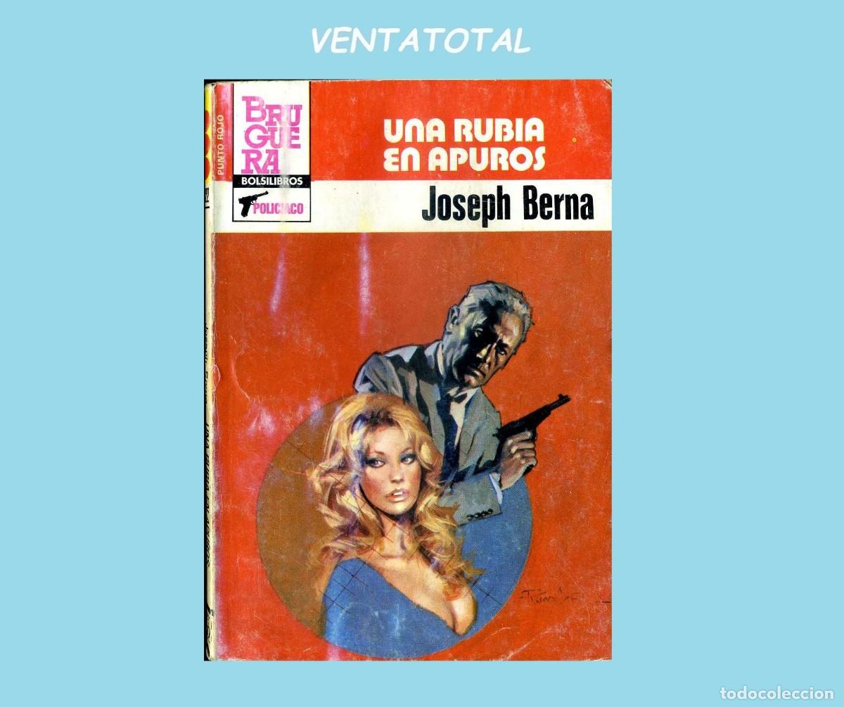 Libros de segunda mano: A&Ntilde;O 1983 MINI LIBRO ANTIGUO POLICIACA UNA RUBIA EN APUROS MIDE 15X11 CM 93 PAGINAS