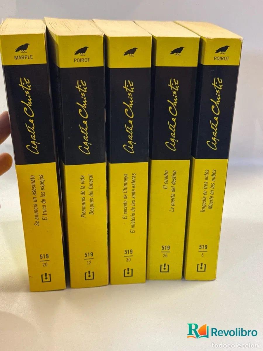 Libros de segunda mano: Lote Agatha Christie 5 libros