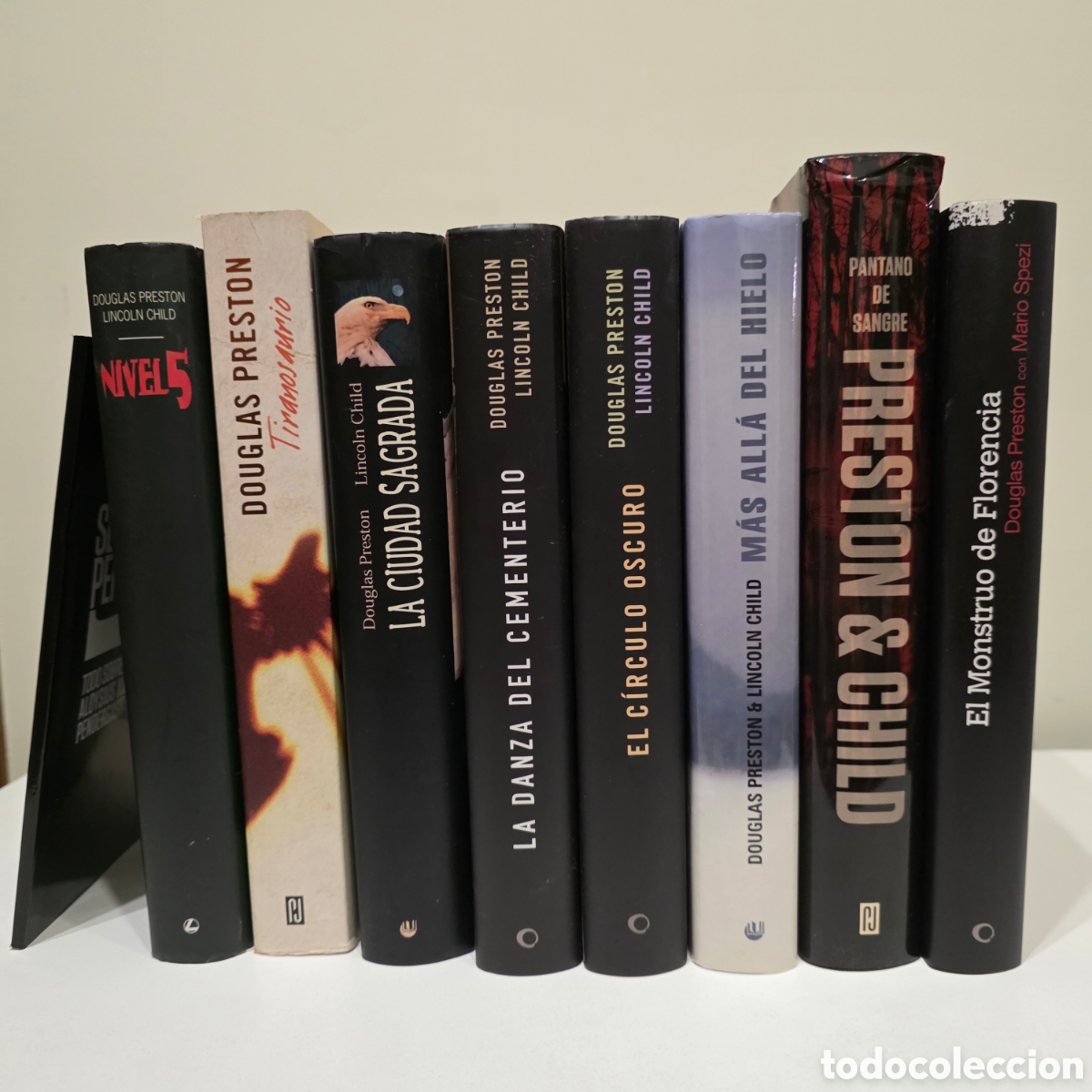 Libros de segunda mano: Saga Pendergast y m&aacute;s: lote 8 libros Preston & Child tapa dura + GU&Iacute;A OFICIAL de la serie