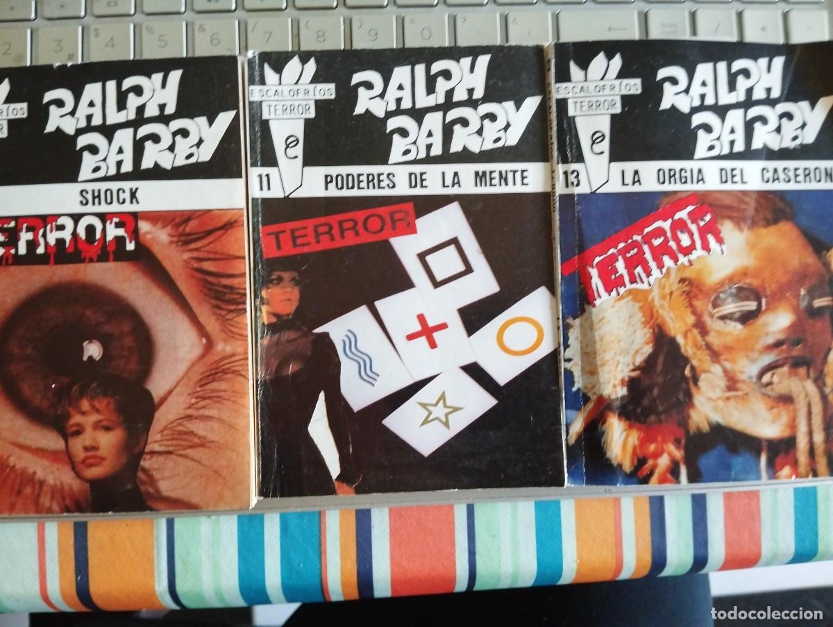 Libros de segunda mano: 3 novelas Ralph Barby escalofr&iacute;os de terror n&ordm; 11-12-13- nuevas 1988