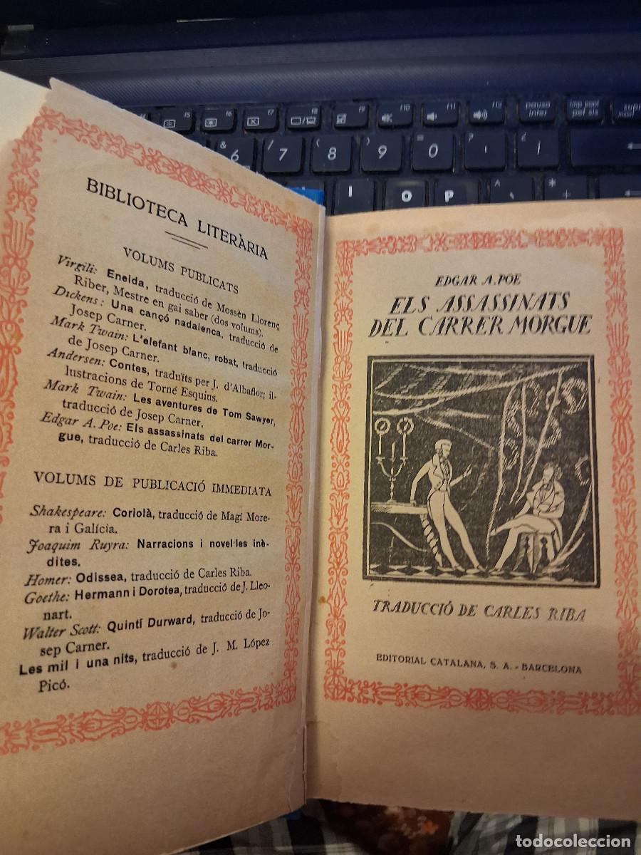 Libros de segunda mano: POE, Edgar A: Els assassinats del Carrer Morgue