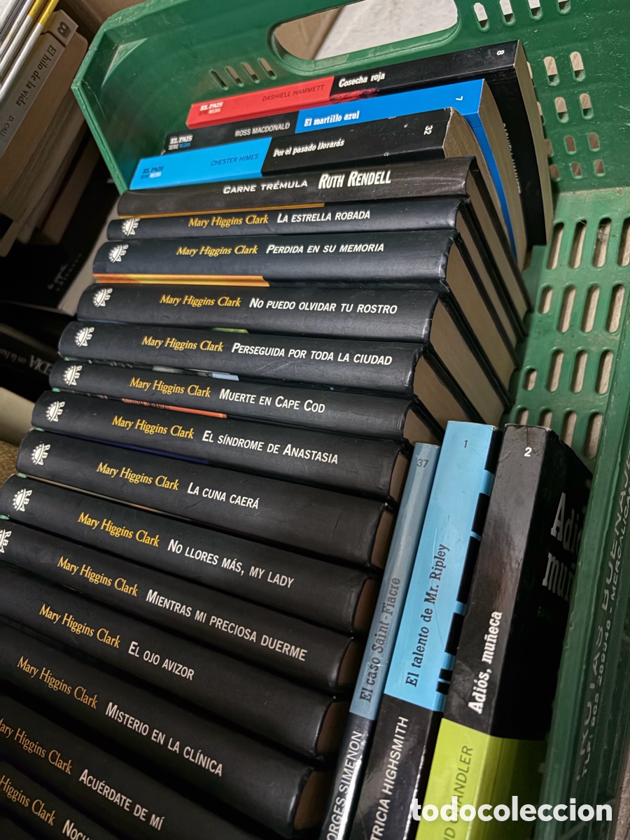 Libros de segunda mano: Lote 24 libros mary higgins clark y otras novelas negras y policiacas