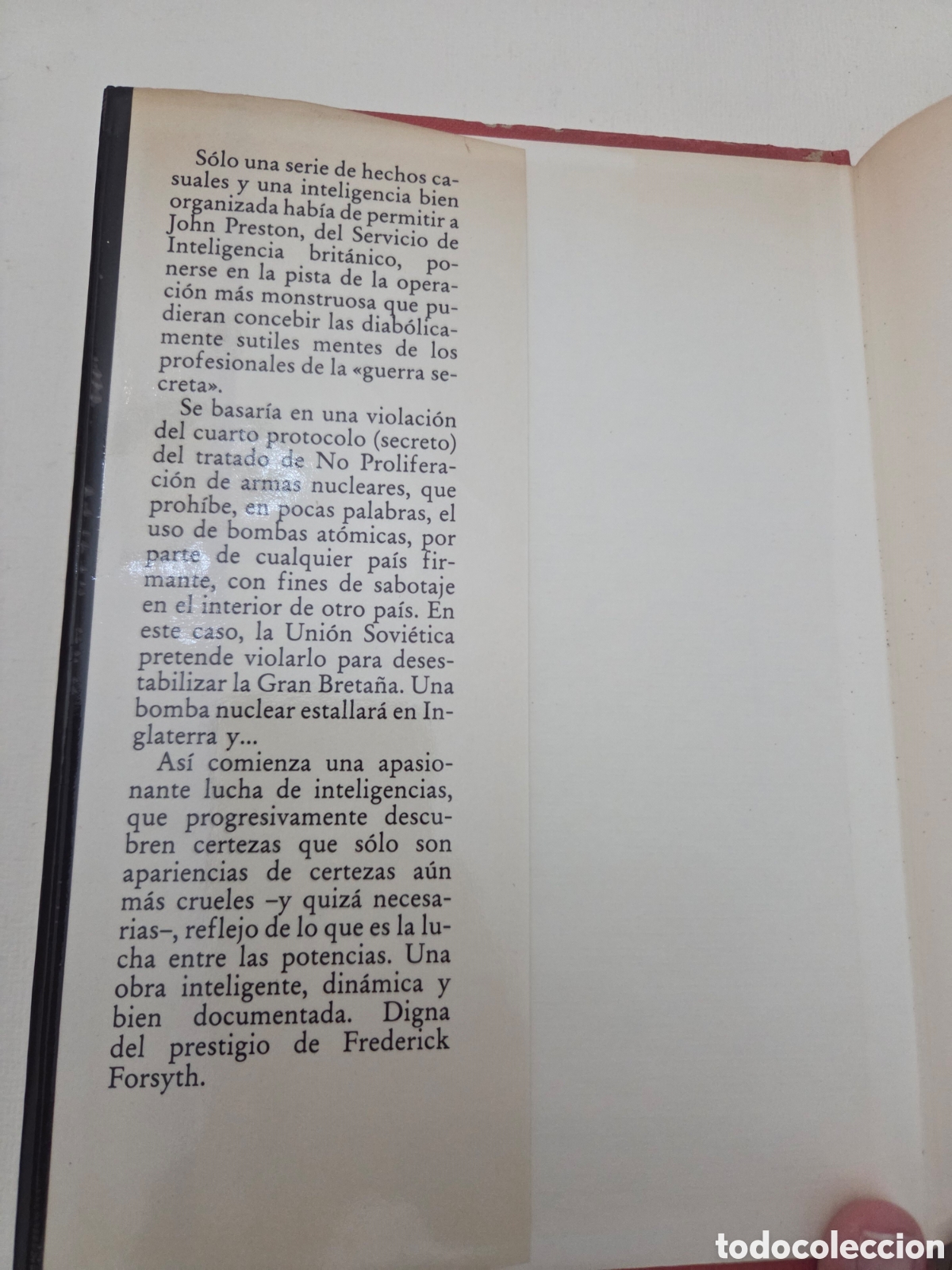 Libros de segunda mano: Cuarto Protocolo - Frederick Forsyth - Foto 2
