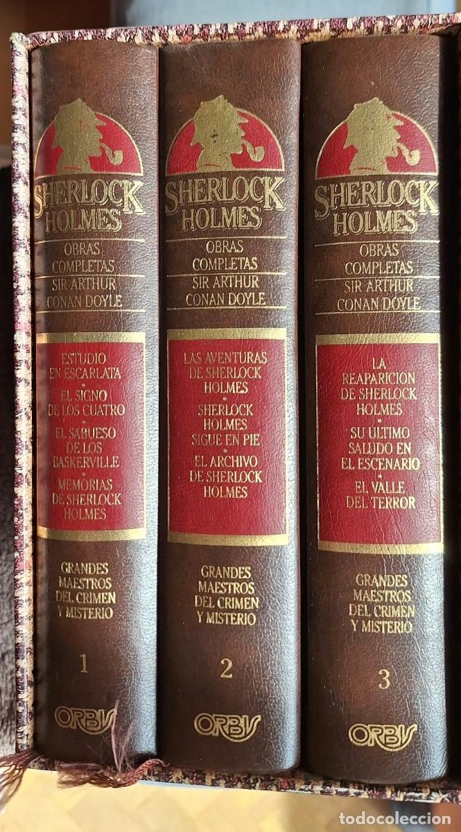 Libros de segunda mano: Sherlock Holmes - Obras Completas en 3 Vol. - Foto 2