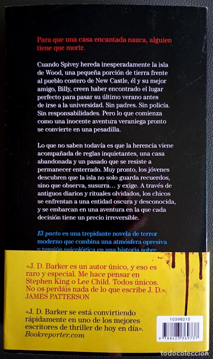 Libros de segunda mano: J. D. Barker . El pacto - Foto 2