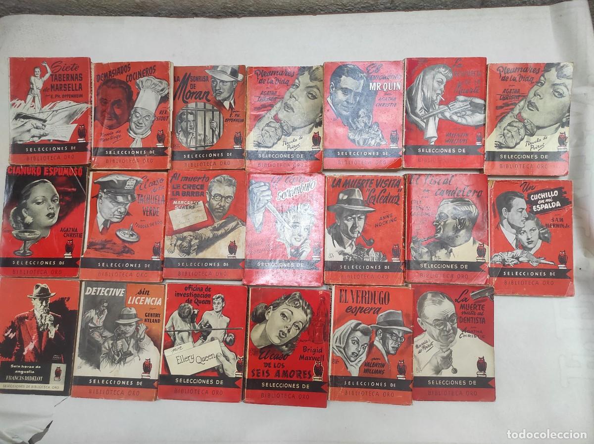 Libros de segunda mano: lote 20 libros Molino selecciones de Biblioteca Oro, los de la foto OPPENHEIM, REX STOUT, VALE