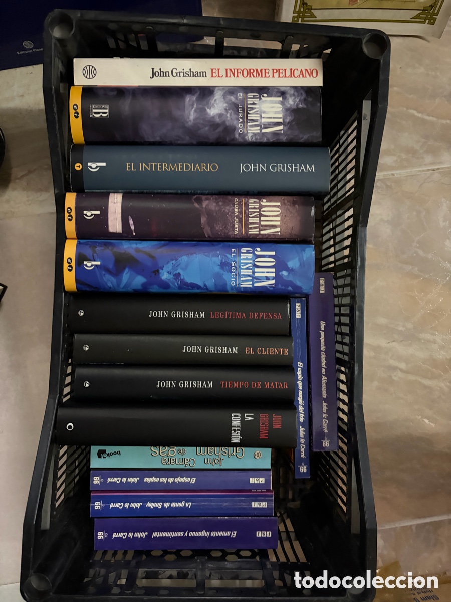 Libros de segunda mano: Lote de libros novelas de john grisham y le carr&eacute; lecarre