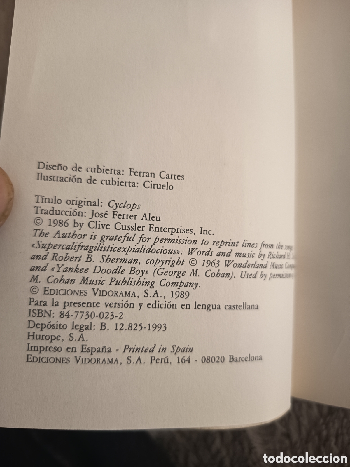 Libros de segunda mano: Cyclops Clive Cussler - Foto 5