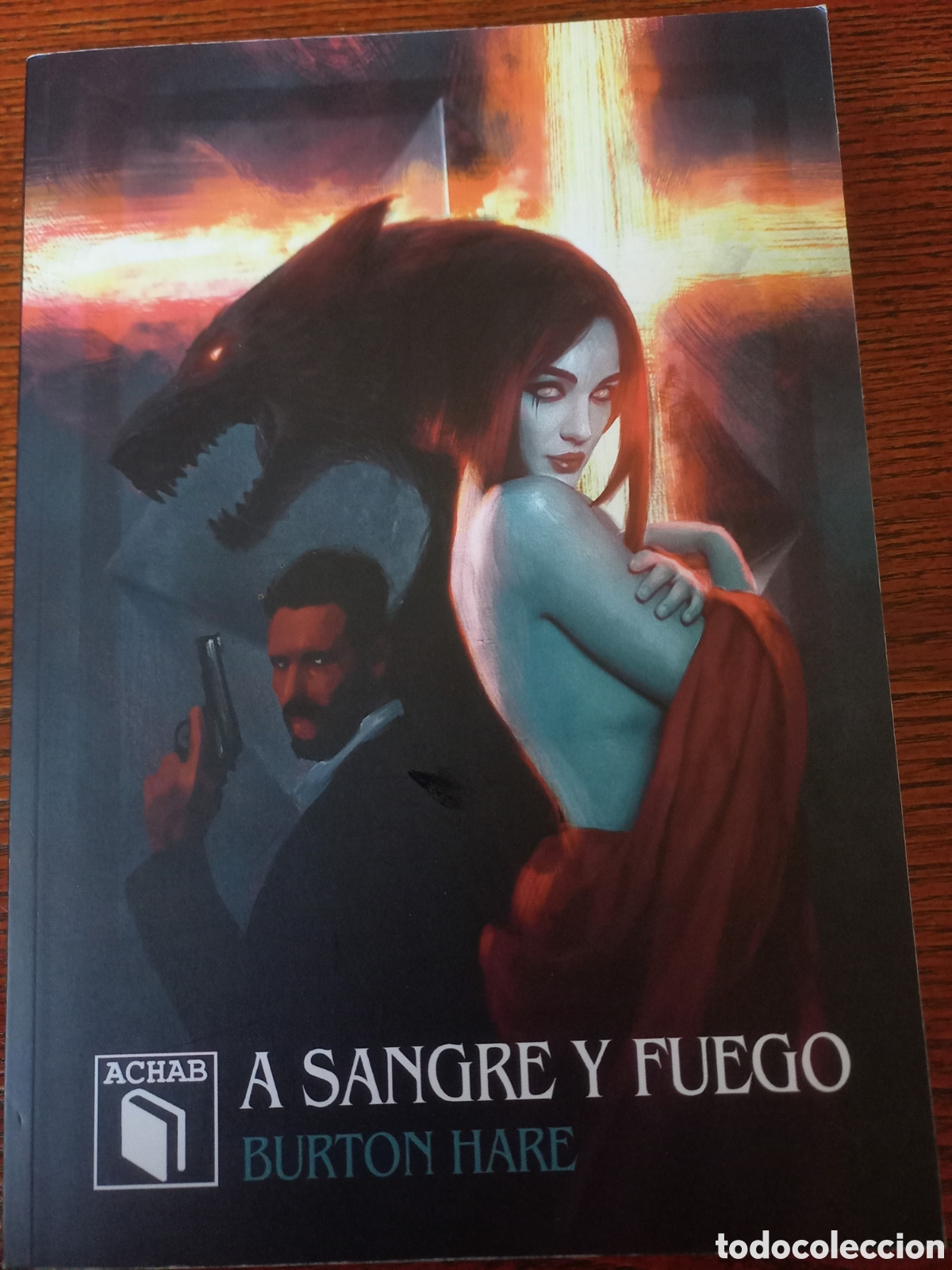Libros de segunda mano: A sangre y fuego Burton Hare ACHAB Bolsilibros