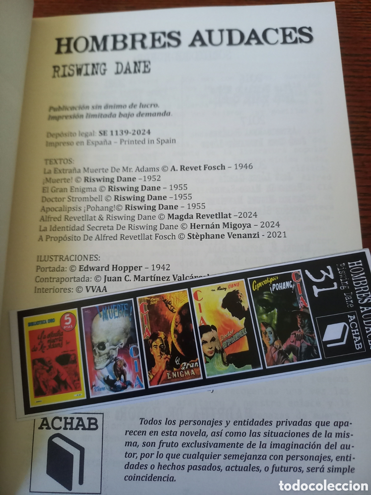 Libros de segunda mano: Hombres audaces Riswing Dane - Foto 2