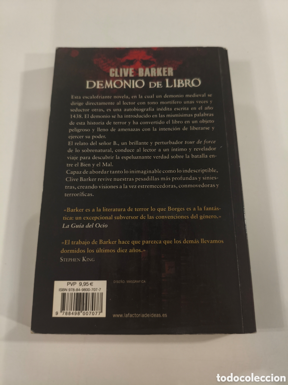 Libros de segunda mano: 072 - Demonio de libro de Clive Barker - Foto 2