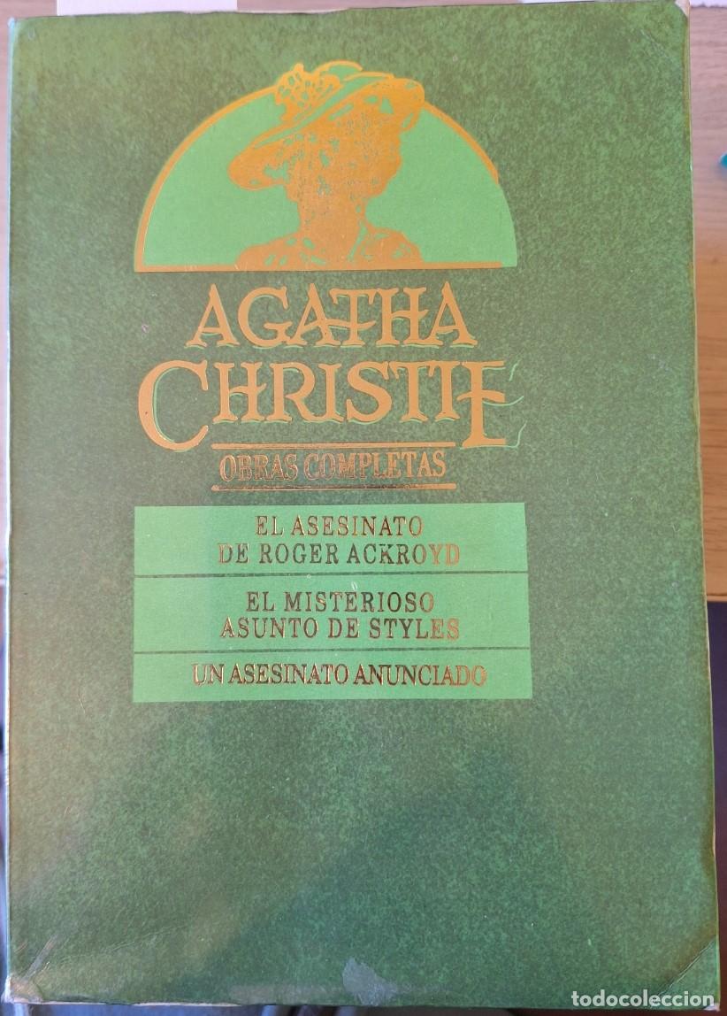 Libros de segunda mano: EL ASESINATO DE ROGER ACKROYD. EL MISTERIOSO ASUNTO DE STYLES. UN ASESINATO ANUNCIADO. OBRAS COMPLET