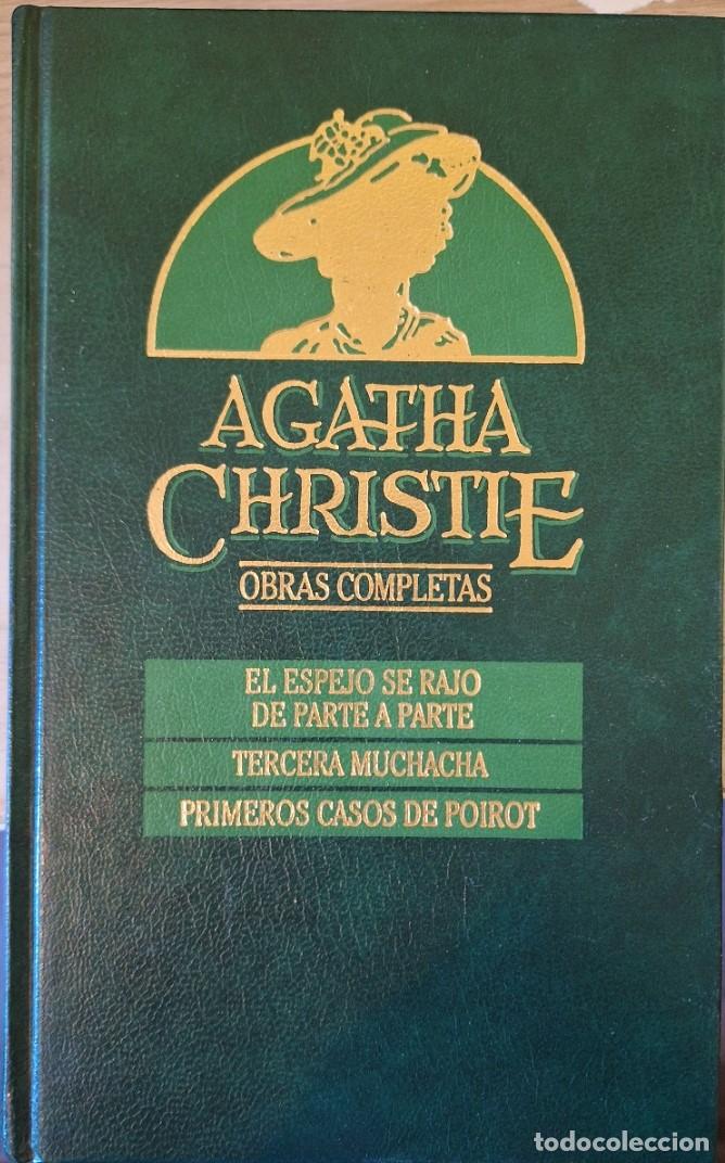 Libros de segunda mano: EL ESPEJO SE RAJO DE PARTE A PARTE. TERCERA MUCHACHA. PRIMEROS CASOS DE POIROT. OBRAS COMPLETAS N&ordm; 1