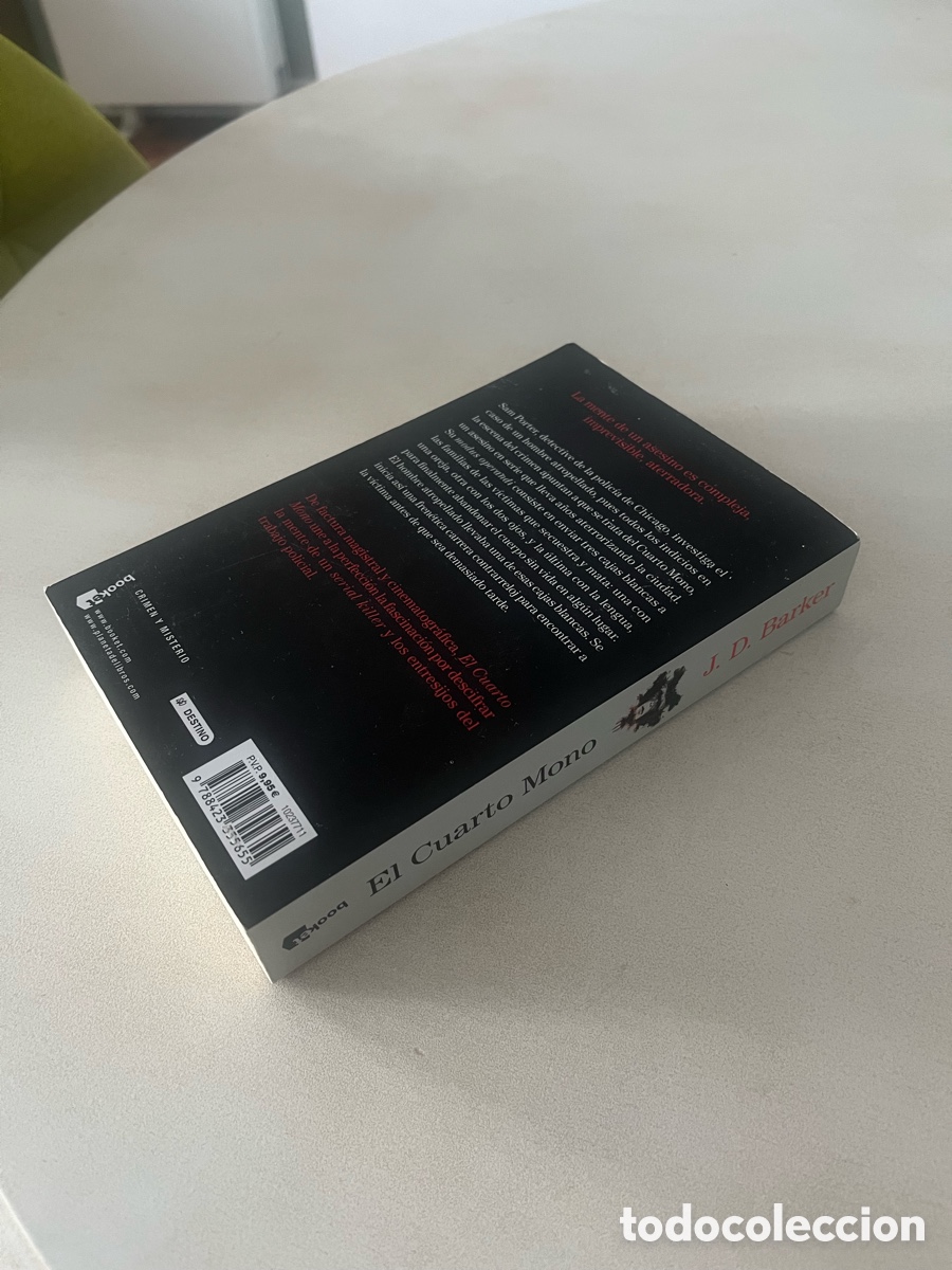 Libros de segunda mano: El cuarto mono. JD Barker - Foto 3