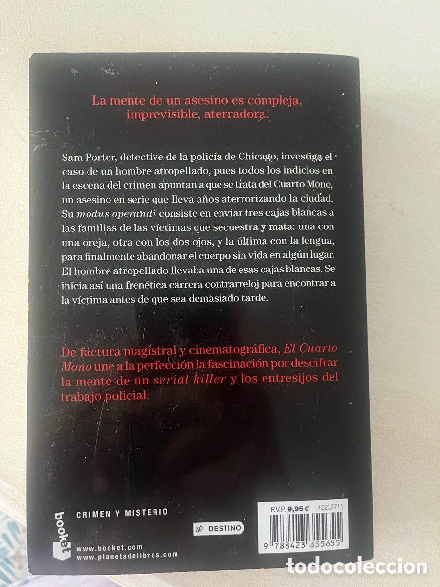 Libros de segunda mano: El cuarto mono. JD Barker - Foto 4