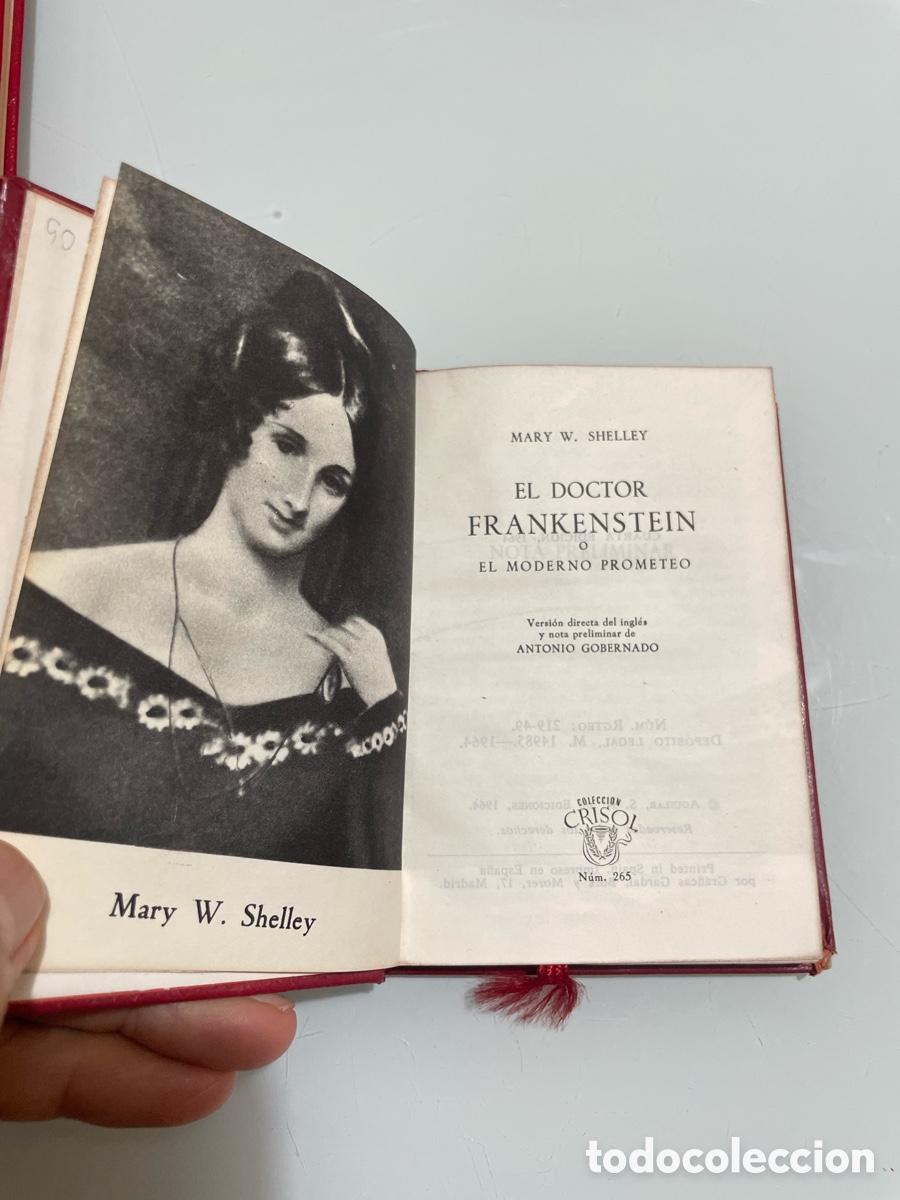Libros de segunda mano: El Doctor Frankenstein. Mary W. Shelley. Aguilar Crisol 265, 4&ordf; ed. 1964