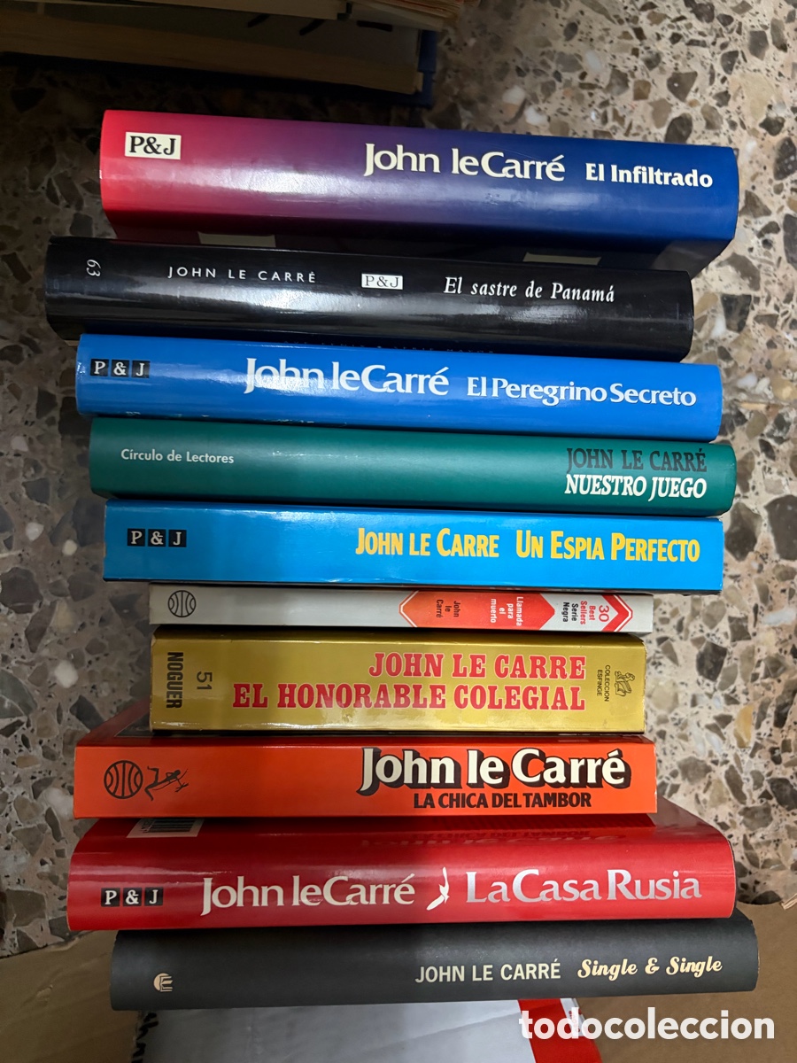 Livros em segunda m&atilde;o: Lote de 10 libros de John le carr&eacute;, novelas en espa&ntilde;ol
