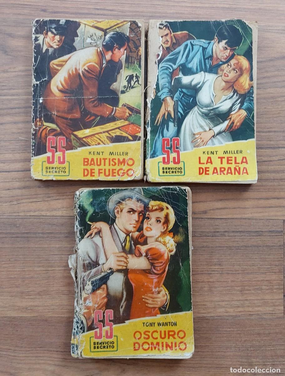 Libri di seconda mano: LOTE 3 NOVELAS ANTIGUAS SERVICIO SECRETO - BOLSILIBROS-PULP