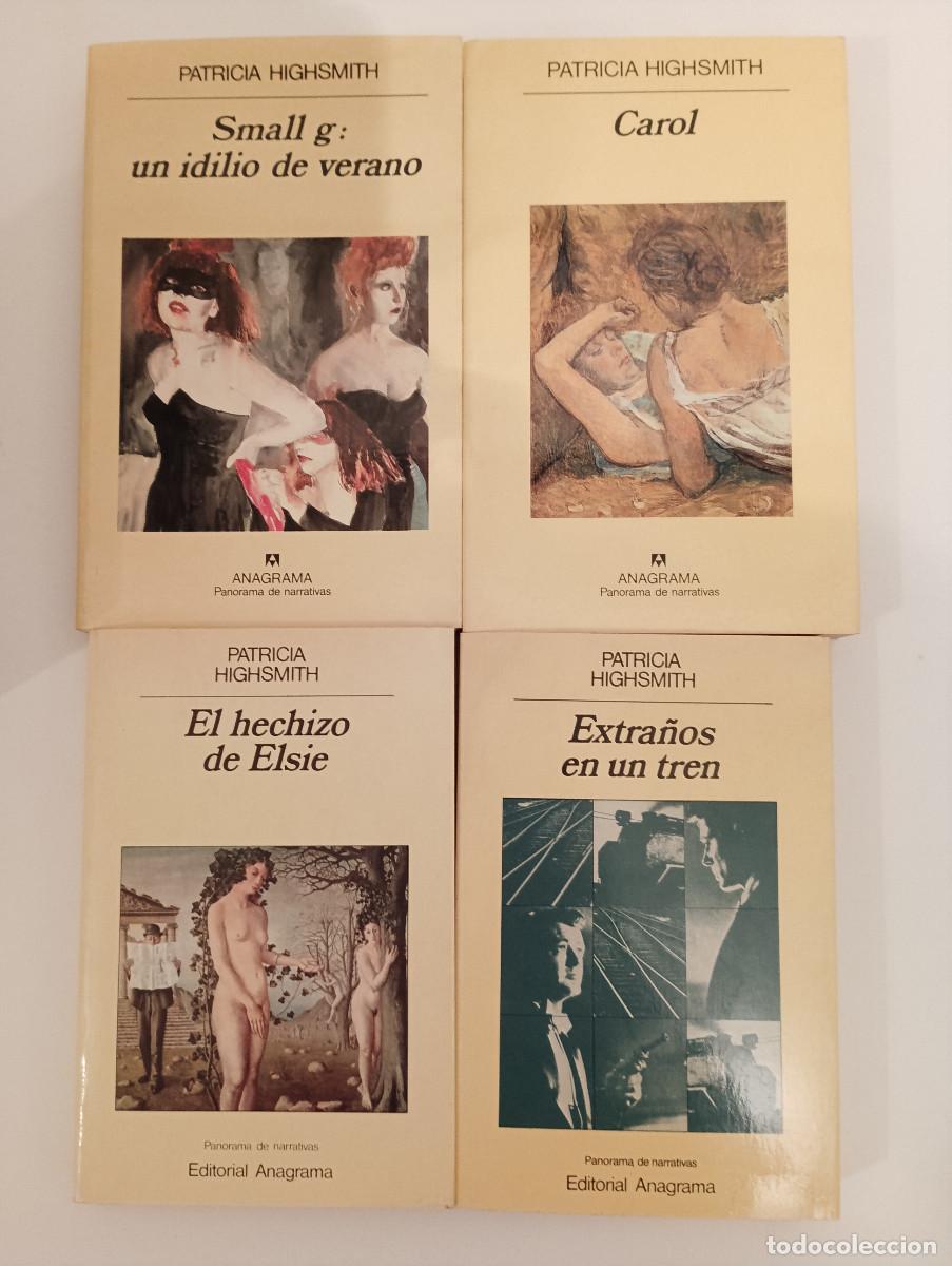 Libros de segunda mano: Lote INDIVISIBLE 4 Libros Patricia Highsmith - Carol, Extra&ntilde;os en un Tren... (Anagrama)