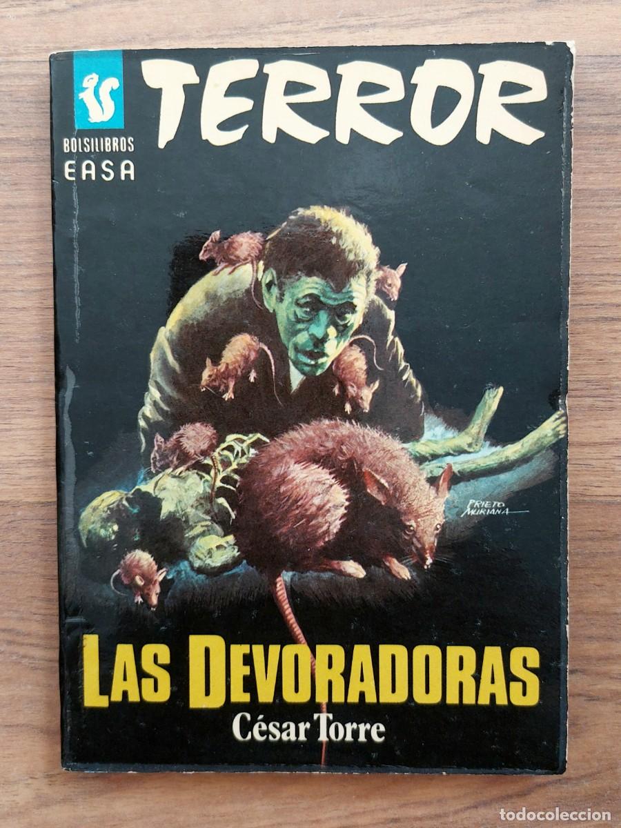 Libros de segunda mano: EASA TERROR N&ordm; 103-LAS DEVORADORAS (CESAR TORRE) NOVELAS-BOLSILIBROS-PULP