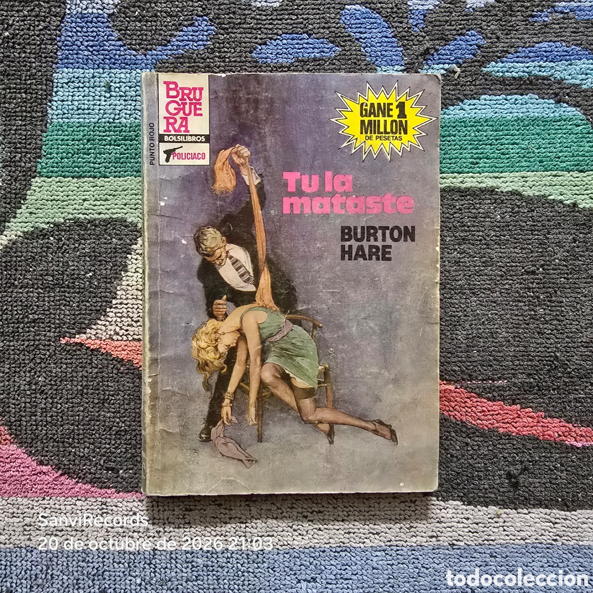 Libros de segunda mano: PUNTO ROJO, POLICIACO 1179: TU LA MATASTE (BURTON HARE) (BRUGUERA)
