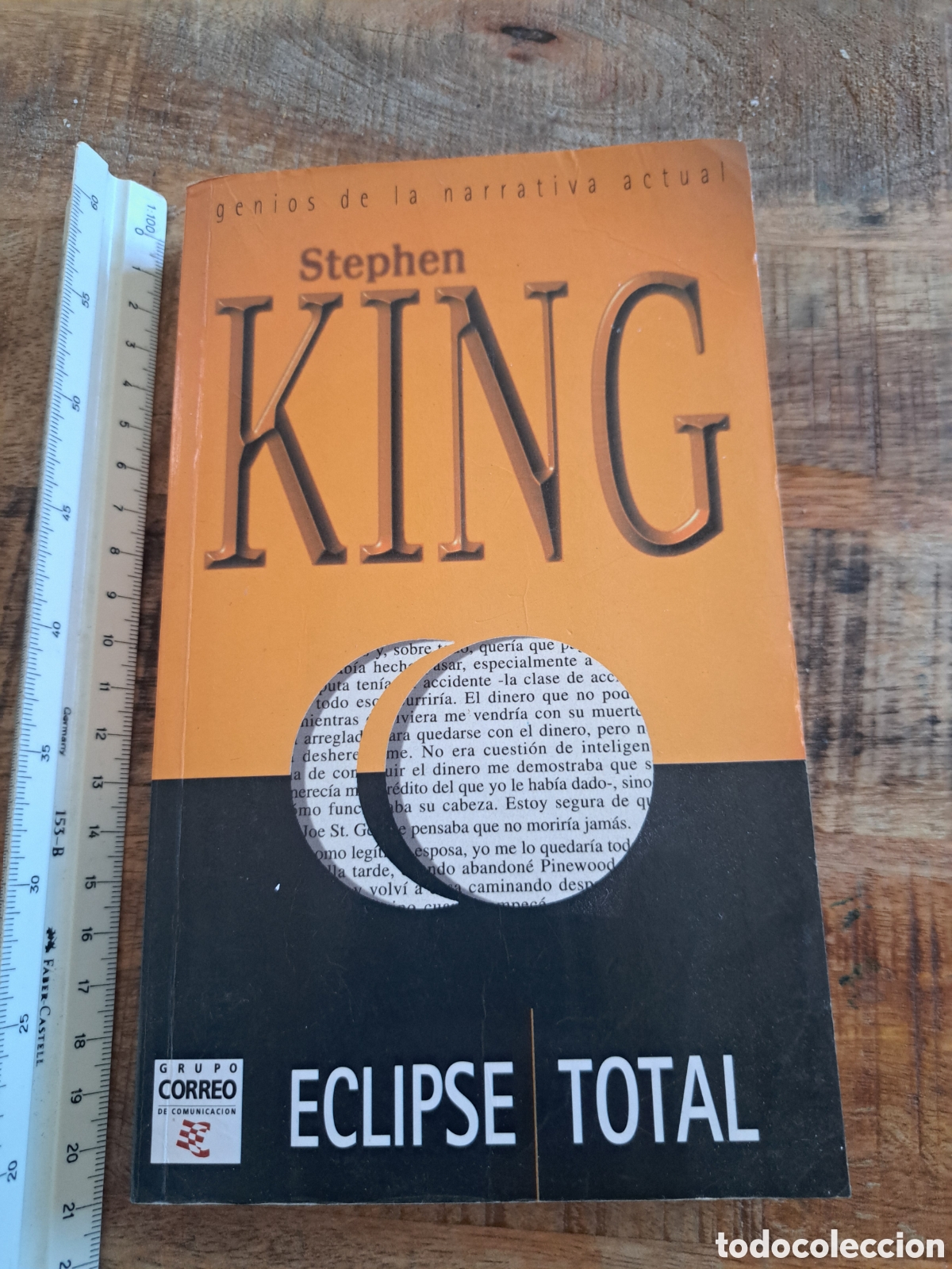 Libros de segunda mano: Jml Stephen King. Eclipse Total. Grupo correo. 1997.