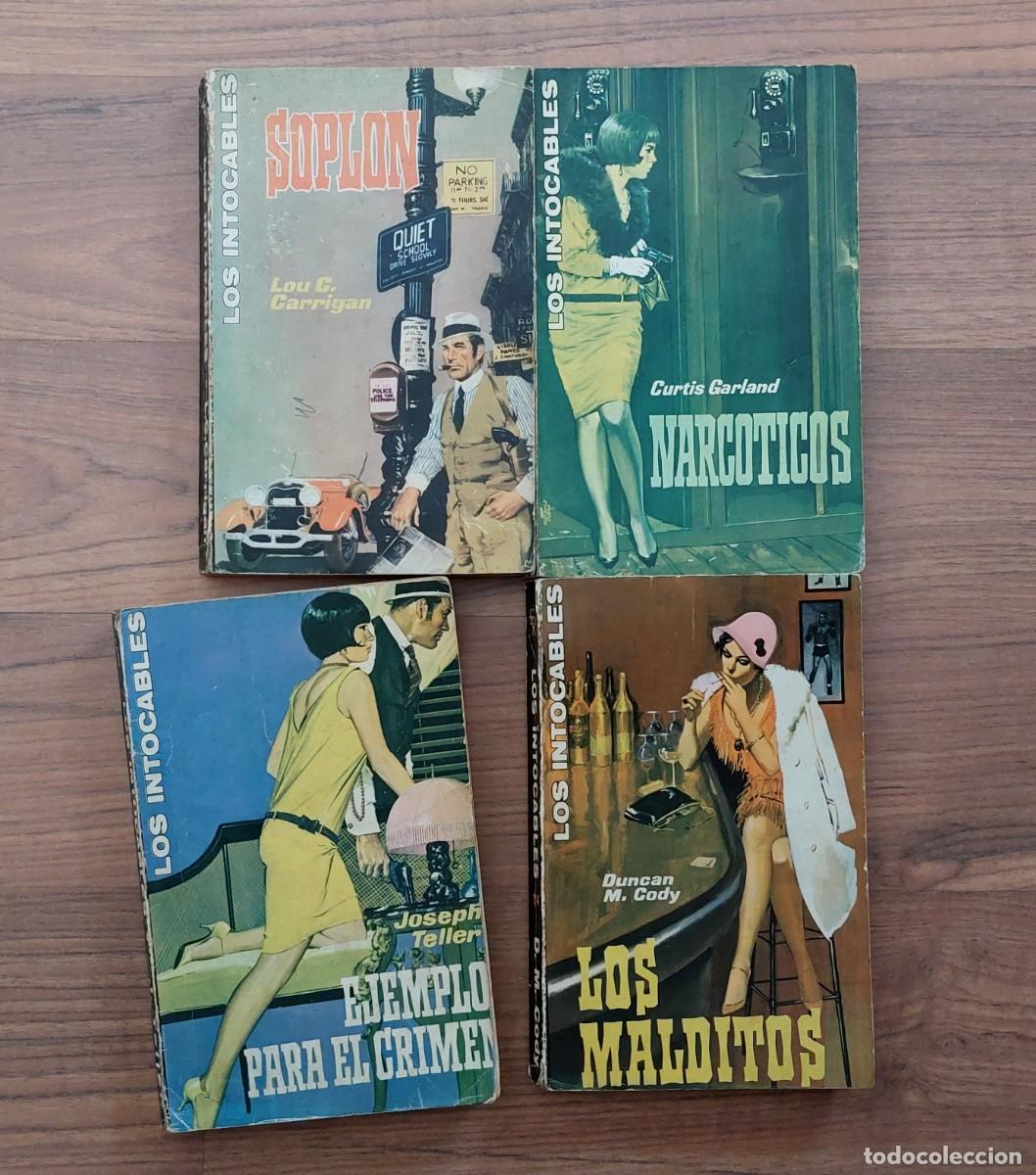 Gebrauchte B&uuml;cher: LOS INTOCABLES EDITORIAL ROLLAN - LOTE 4 NOVELAS-BOLSILIBROS-PULP (BUEN ESTADO)