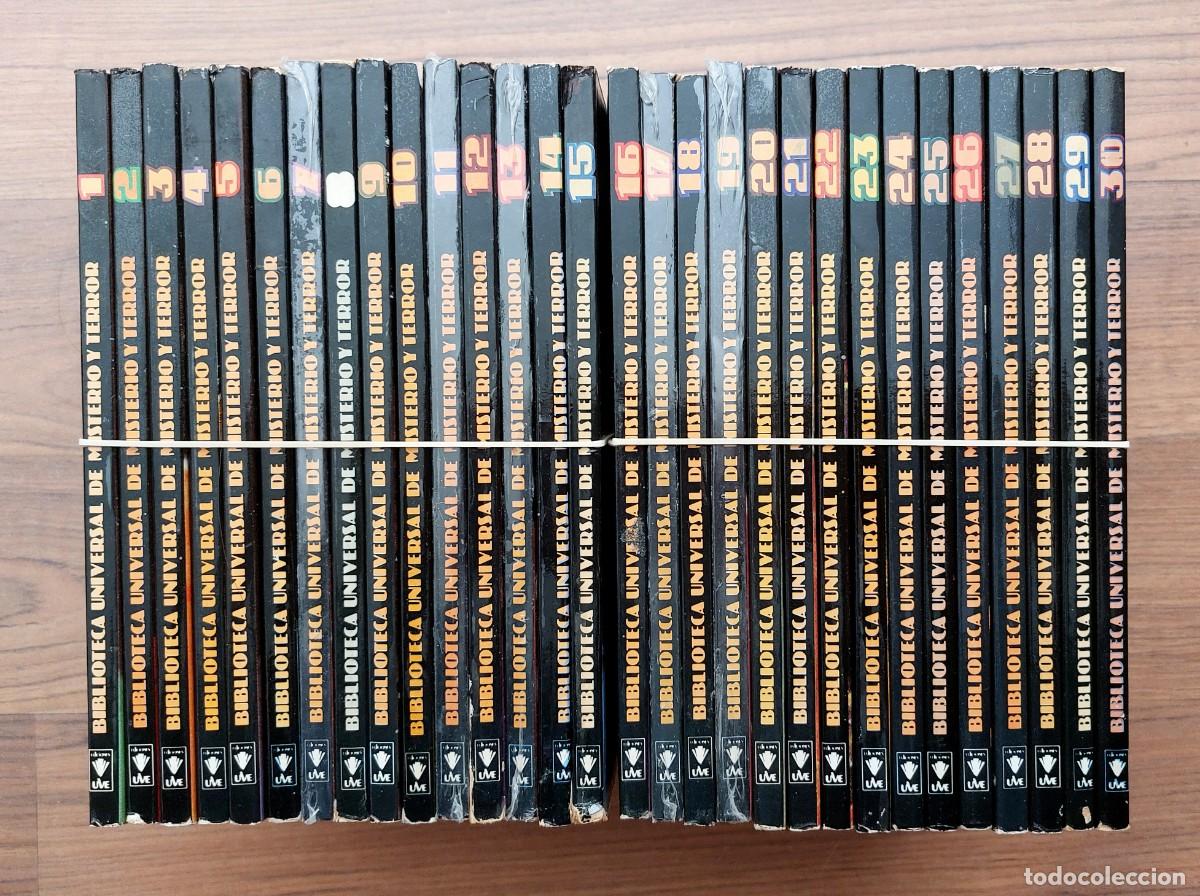 Libros de segunda mano: BIBLIOTECA UNIVERSAL DE MISTERIO Y TERROR - LOTE 30 LIBROS (5 NUEVOS Y PRECINTADOS)