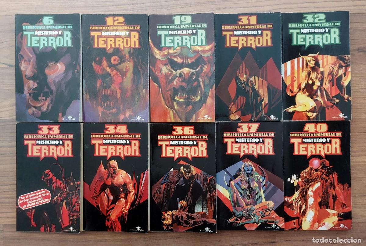 Libros de segunda mano: BIBLIOTECA UNIVERSAL DE MISTERIO Y TERROR - LOTE 10 LIBROS